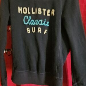 Hollister Blue Classic Surf Crew Sweatshirt